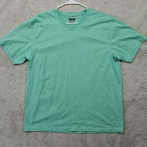 XIOS V-Neck T-shirt Men's XXL Turquoise 100% Cotton FLAW